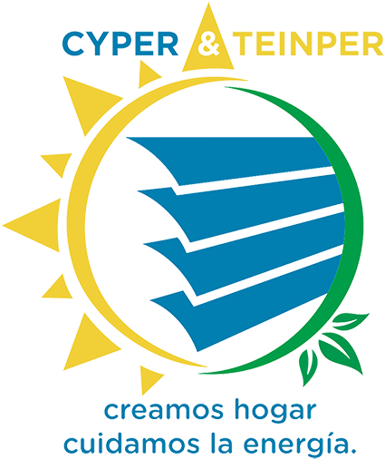 Logotipo Cyper & Teinper con slogan Logotipo Cyper & Teinper con slogan